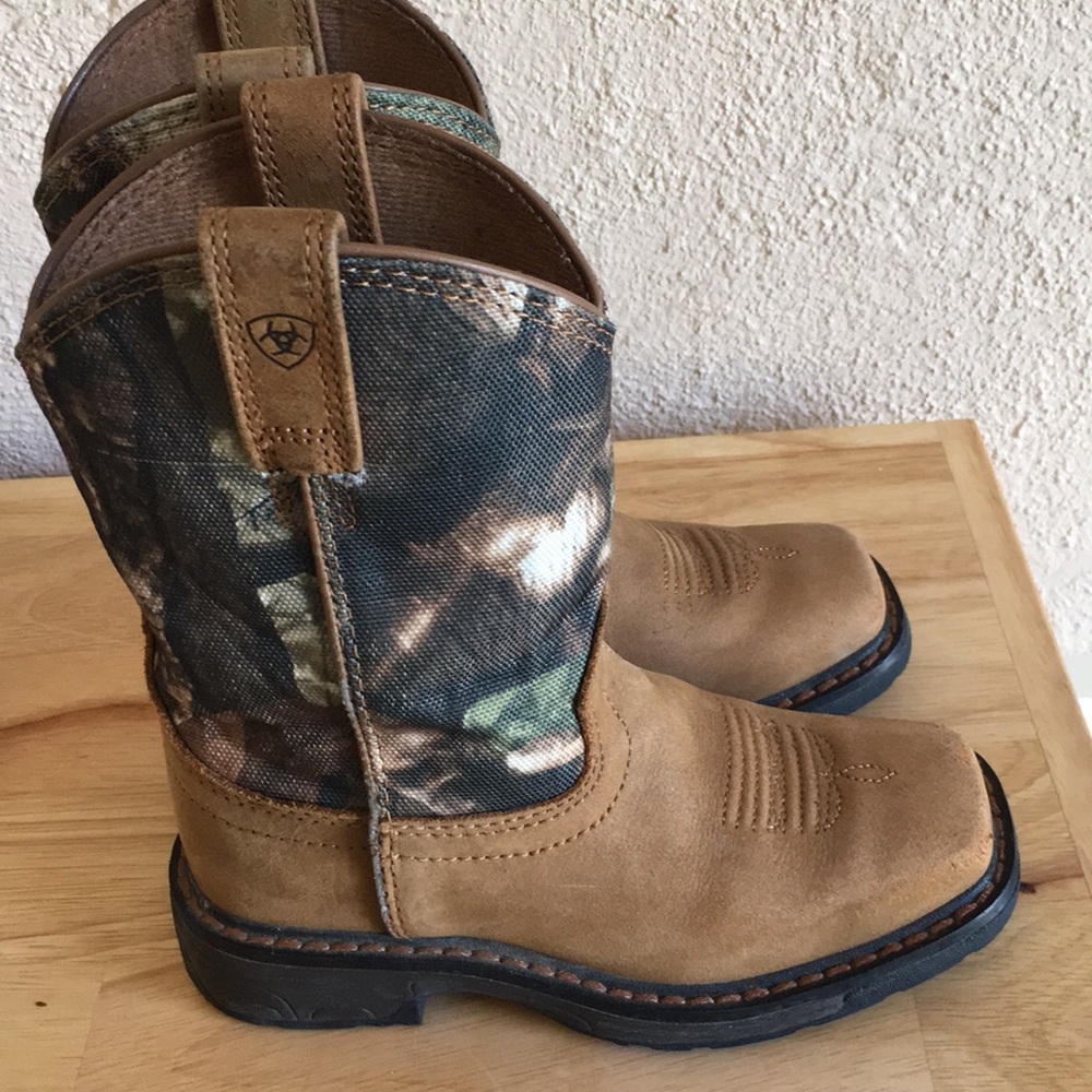 Ariat Aged Bark Camo Workhog Work Boot - Size 11